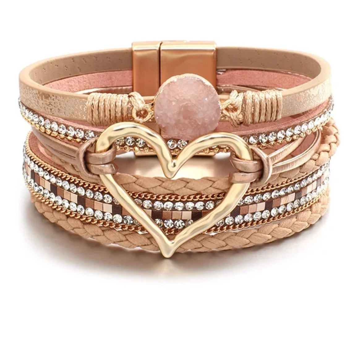 Magnetic cuffed bracelet