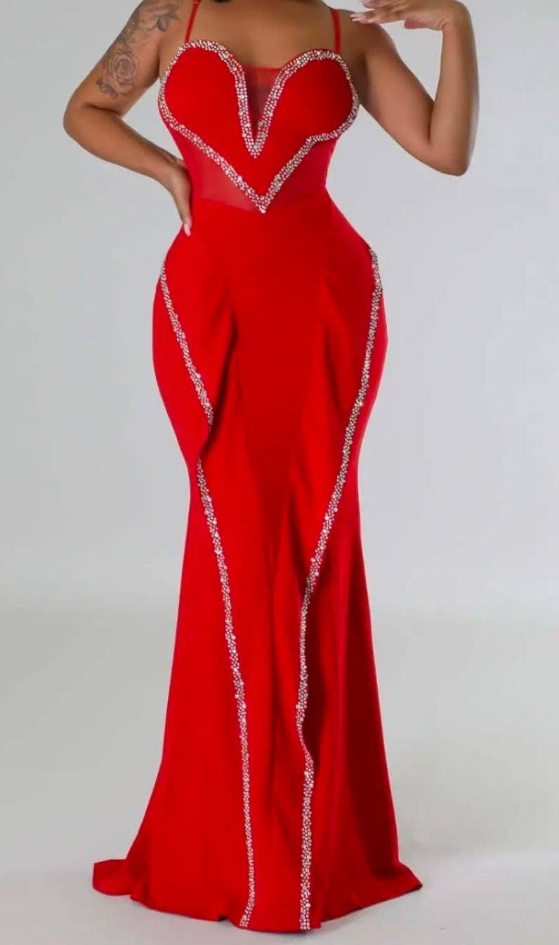 Night stars evening dress