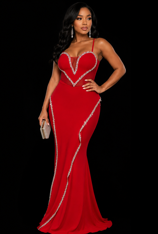 Night stars evening dress