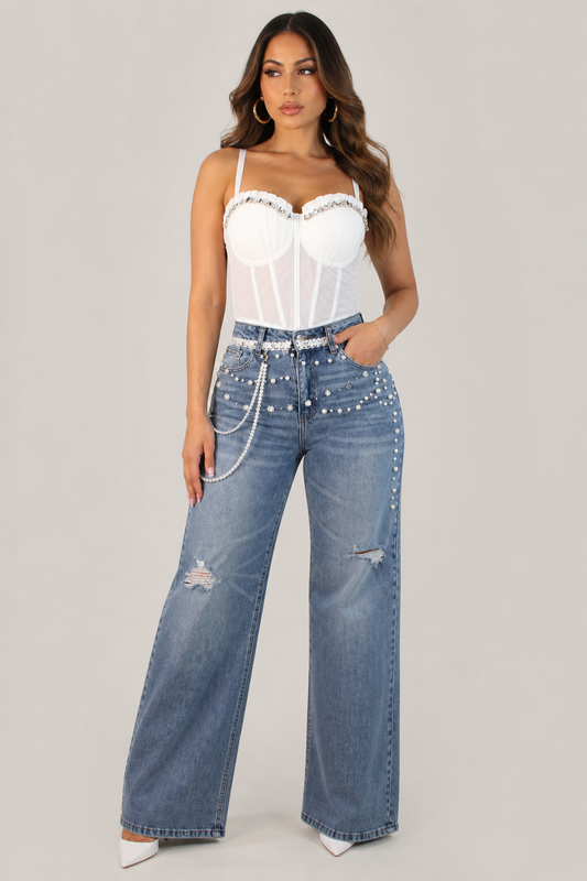 Boss Babe Embellished Jeans.