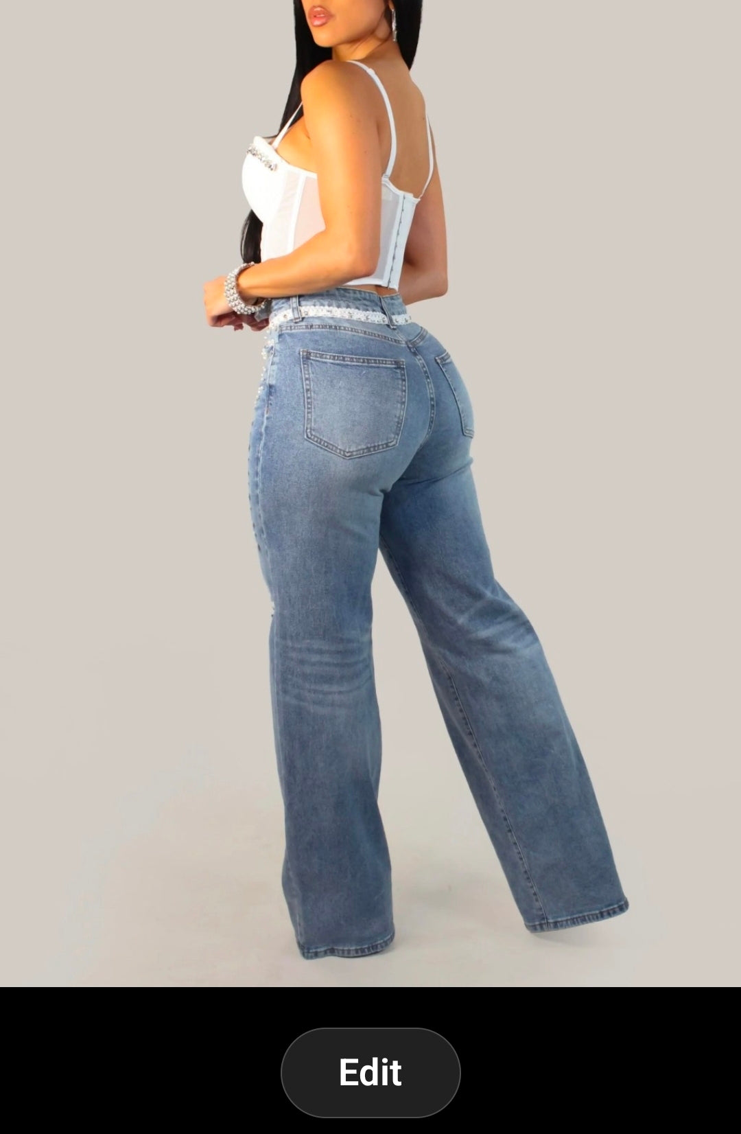 Boss Babe Embellished Jeans.